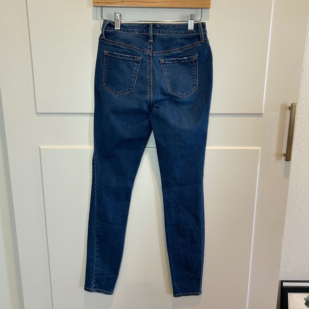 Jessica Simpson Kiss Me Super Skinny Jeans Dark Wash Blue Stretch Size‎ 26 - Picture 4 of 10
